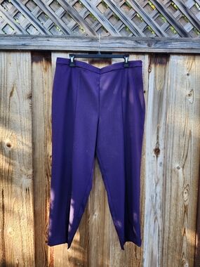 Ann Taylor Deep Purple Women Dress Pants - Straight Leg